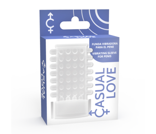 CASUAL LOVE - RING VIBRATING SLEEVE TRANSPARENT