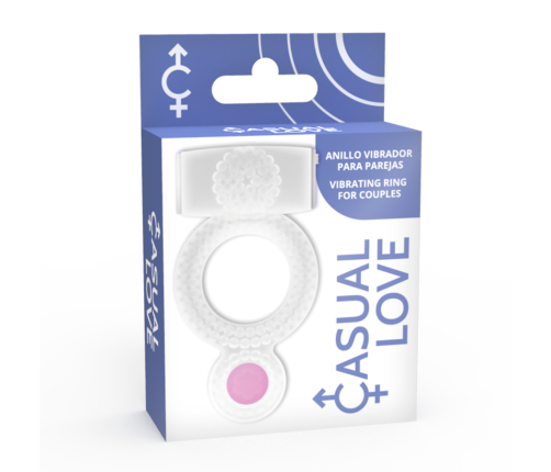 CASUAL LOVE - RING VIBRATING DOUBLE PLEASURE TRANSPARENT