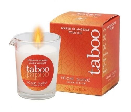 RUF - TABOO MASSAGE CANDLE FOR HER PECHE SUCRE NECTARINE AROMA