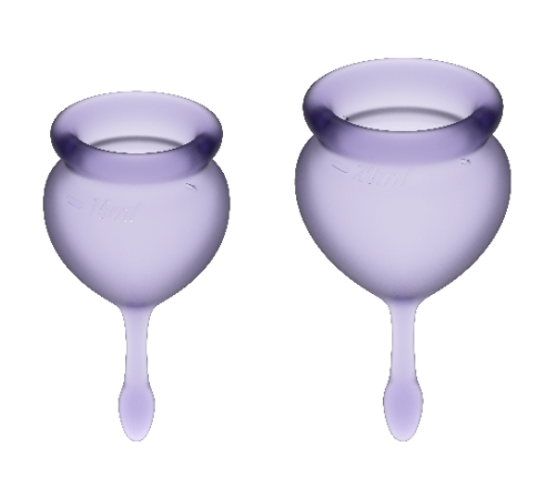 SATISFYER - FEEL GOOD MENSTRUAL CUP PURPLE 15 + 20 ML