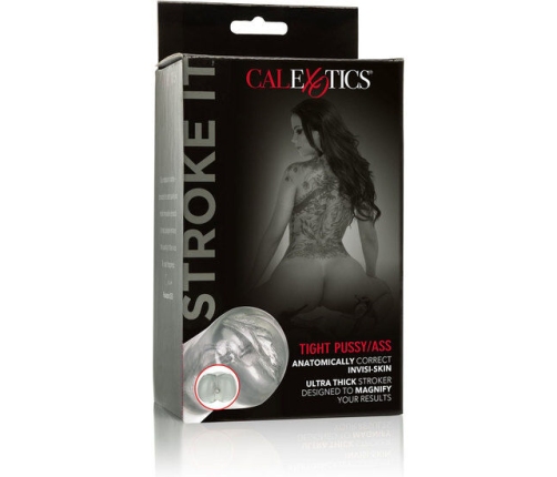 CALEXOTICS - STROKE IT MASTURBADOR VAGINA/ANO TRASLÚCIDO