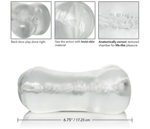 CALEXOTICS - STROKE IT MASTURBADOR VAGINA/ANO TRASLÚCIDO