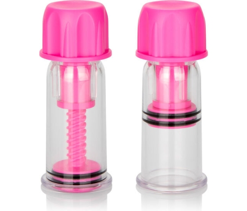 CALEXOTICS - VACCUM TWIST PINK NIPPLE SUCTION CUP