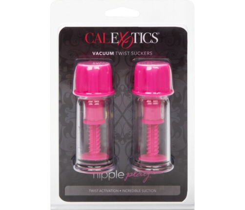 CALEXOTICS - VACCUM TWIST PINK NIPPLE SUCTION CUP