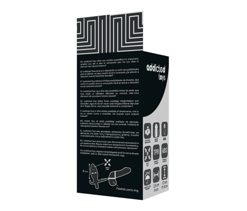 ADDICTED TOYS - ANAL PLUG WITH DOUBLE BLACK RING