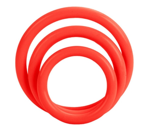 CALEXOTICS - SET TRES ANILLAS ERECCIÓN ROJO