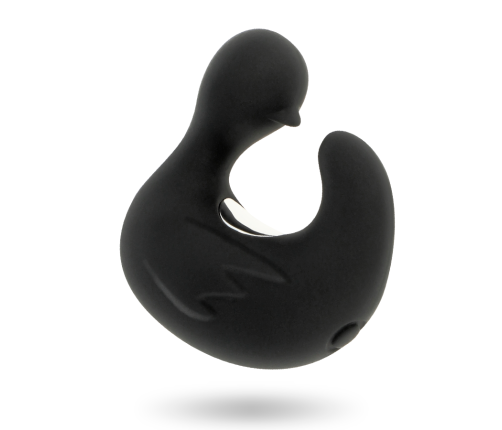 BLACK&SILVER - DUCKYMANIA RECHARGEABLE SILICONE STIMULATING DUCK THIMBLE