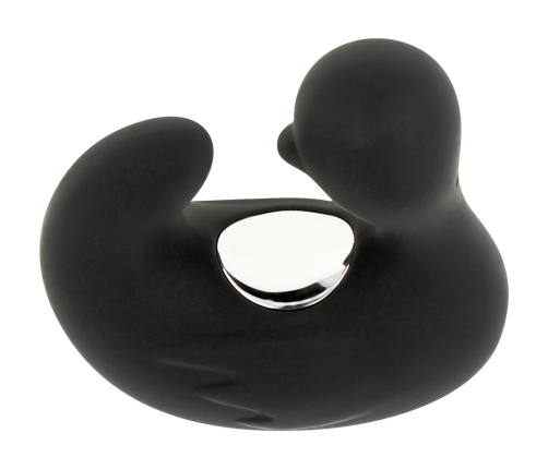 BLACK&SILVER - DUCKYMANIA RECHARGEABLE SILICONE STIMULATING DUCK THIMBLE
