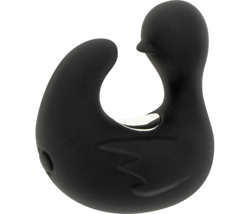 BLACK&SILVER - DUCKYMANIA RECHARGEABLE SILICONE STIMULATING DUCK THIMBLE