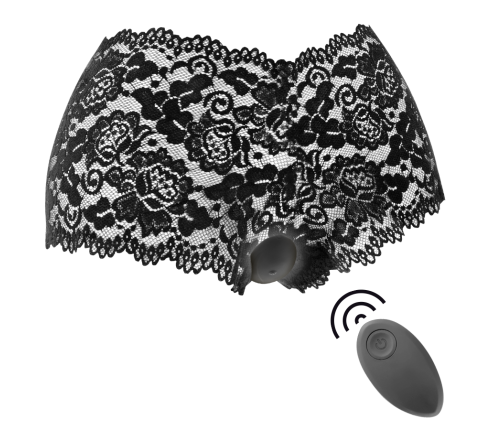 BLACK&SILVER - ZARA REMOTE CONTROL STIMULATOR WITH FREE PANTY