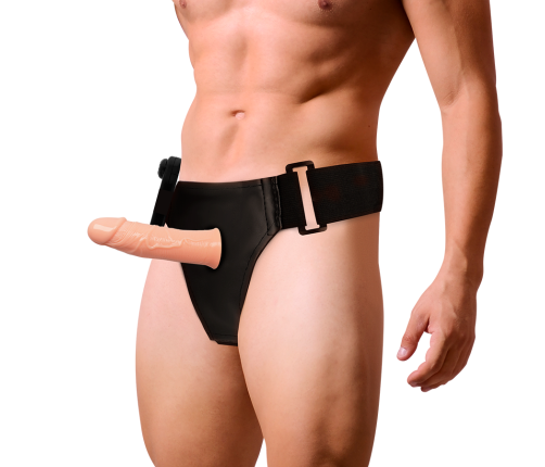 HARNESS ATTRACTION - GREGORY HOLLOW RNES WITH VIBRATOR 16.5 CM -O- 4.3 CM