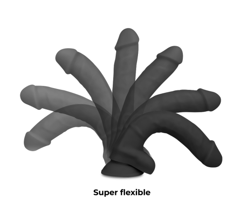 COCK MILLER - SILICONE DENSITY COCKSIL ARTICULABLE BLACK 13 CM