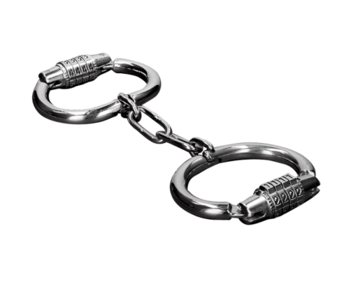 METAL HARD - HANDCUFFS WITH COMBINATION LOCK
