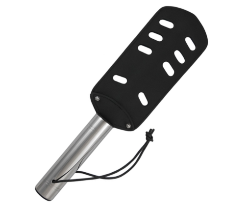 METAL HARD - THE PADDLE ORIGINAL LEATHER AND METAL - WITH HOLES