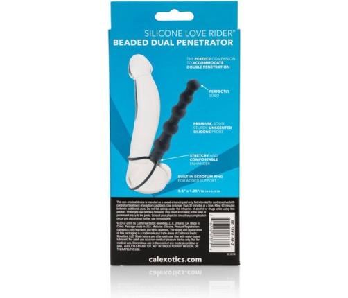CALEXOTICS - BEADED DUAL PENETRATOR PENETRADOR DOBLE