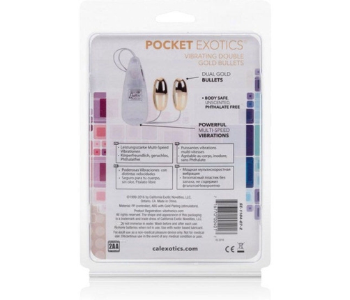 CALEXOTICS - VIBRATING BULLETS GOLD DUO