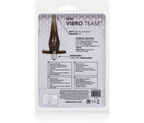 CALEXOTICS - PLUG MINI VIBRO TEASE VIBRADOR NEGRO
