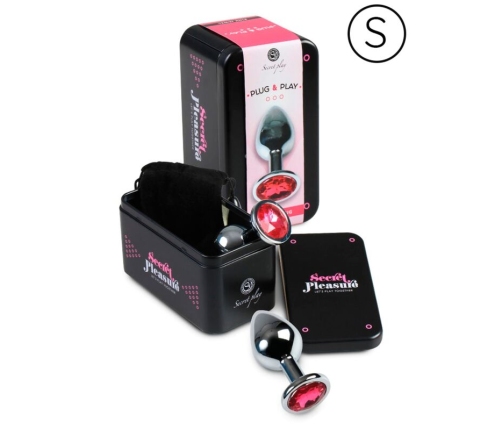 SECRETPLAY - PLUG ANAL ALUMINIO FUCSIA 7 CM