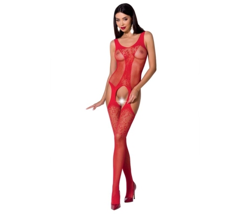 PASSION - WOMAN BS072 BODYSTOCKING ONE SIZE RED
