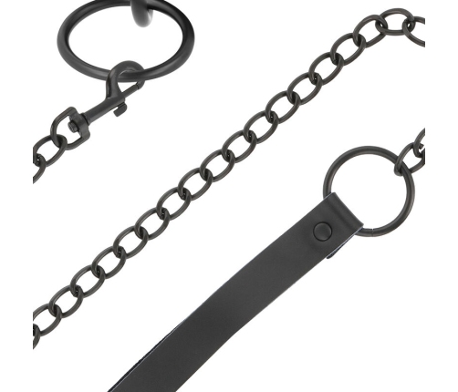 DARKNESS - BLACK NECKLACE WITH CHAIN