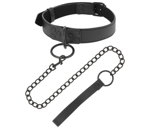 DARKNESS - BLACK NECKLACE WITH CHAIN