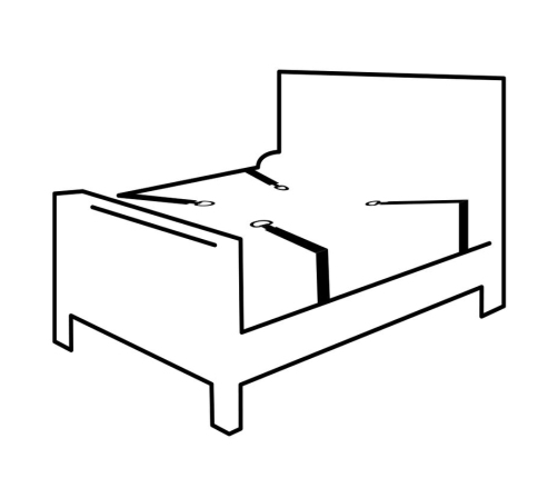 DARKNESS - BED TIES SET