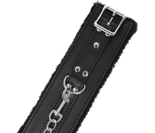 DARKNESS - BLACK LINED BDSM HANDCUFFS