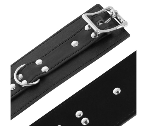 DARKNESS - BLACK LEATHER HANDCUFFS