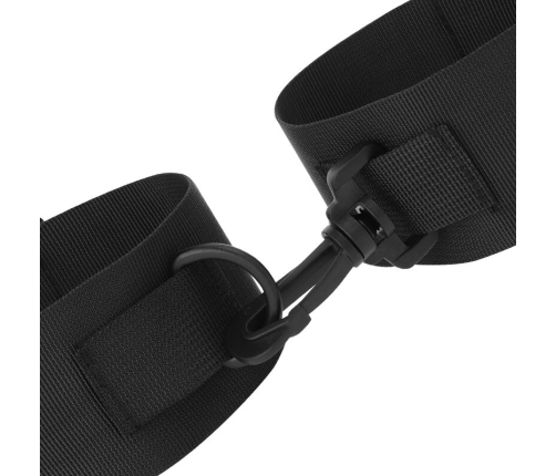 DARKNESS - BLACK NYLON ANKLE CUFFS