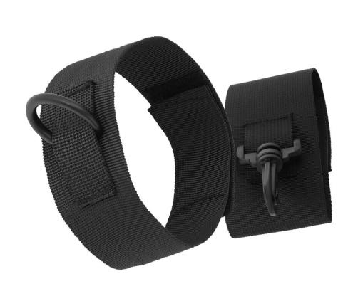 DARKNESS - BLACK NYLON ANKLE CUFFS