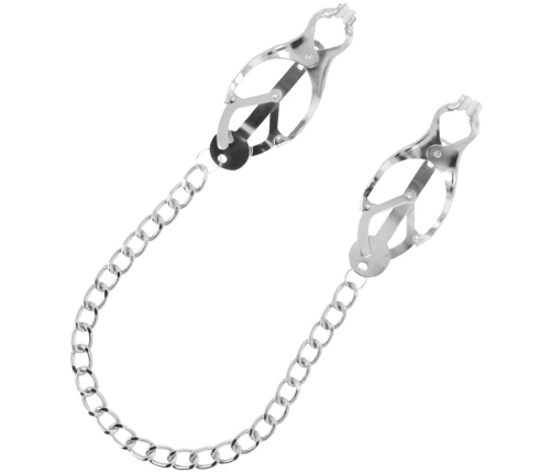 DARKNESS - METAL NIPPLE CLAMP WITH CHAIN
