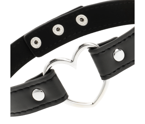 COQUETTE CHIC DESIRE - VEGAN LEATHER NECKLACE WOMAN HEART ACCESSORY