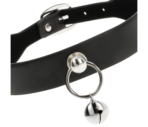 COQUETTE CHIC DESIRE - VEGAN LEATHER NECKLACE WOMAN ACCESSORY RATTLE/HOOP