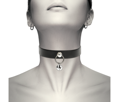 COQUETTE CHIC DESIRE - VEGAN LEATHER NECKLACE WOMAN ACCESSORY RATTLE/HOOP