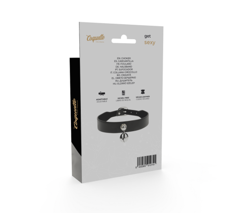 COQUETTE CHIC DESIRE - VEGAN LEATHER NECKLACE WOMAN RATTLE ACCESSORY