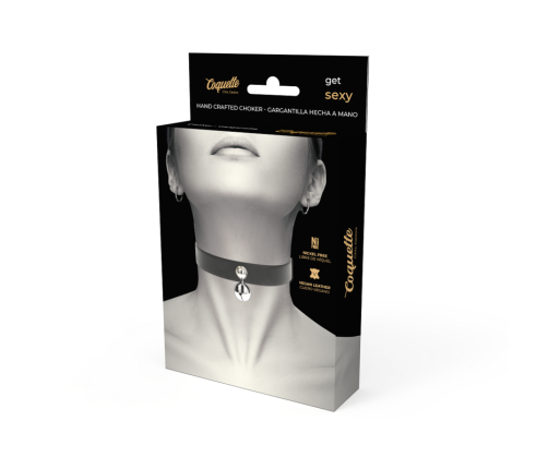 COQUETTE CHIC DESIRE - VEGAN LEATHER NECKLACE WOMAN RATTLE ACCESSORY