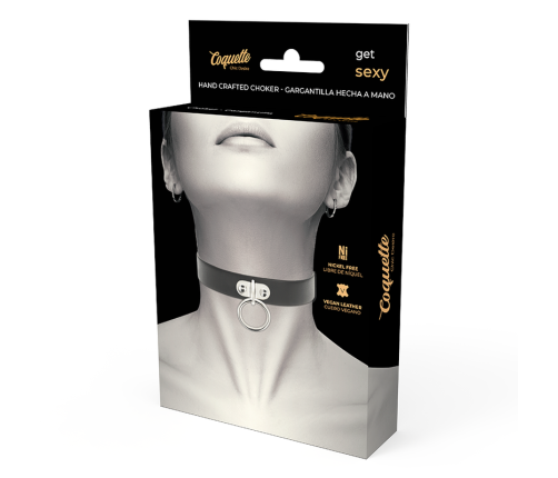 COQUETTE CHIC DESIRE - VEGAN LEATHER NECKLACE WOMAN FETISH ACCESSORY