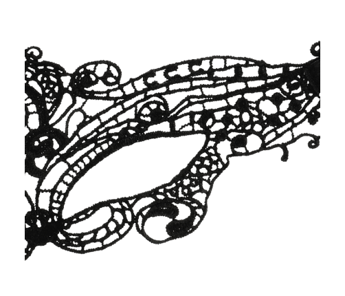 COQUETTE CHIC DESIRE - LACE MASK BLACK