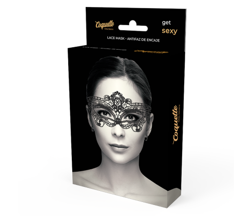 COQUETTE CHIC DESIRE - LACE MASK BLACK