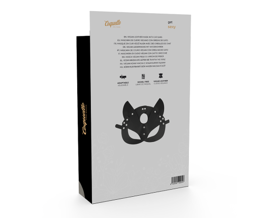 COQUETTE CHIC DESIRE - VEGAN LEATHER MASK WITH BUNNY EARS