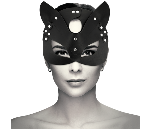 COQUETTE CHIC DESIRE - VEGAN LEATHER MASK WITH BUNNY EARS