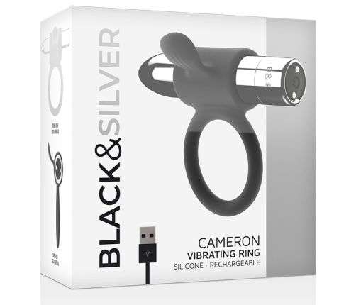 BLACK&SILVER - CAMERON RECHARGEABLE RING SILVER