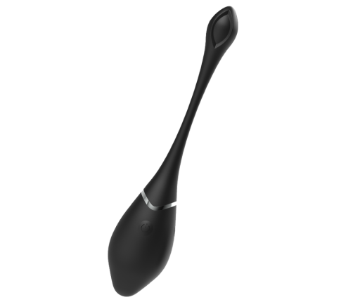 BLACK&SILVER - JENELL RECHARGEABLE VIBRATING EGG