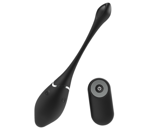 BLACK&SILVER - JENELL RECHARGEABLE VIBRATING EGG