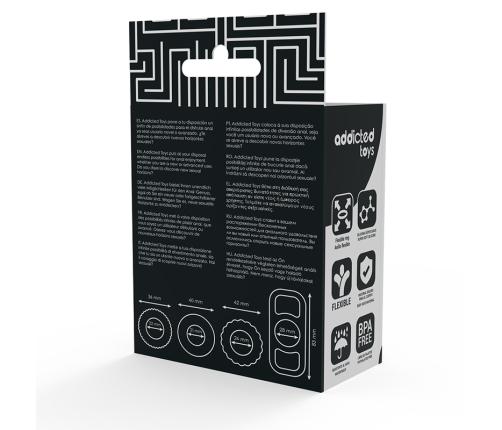 ADDICTED TOYS - COCK RING SET 4 PIECES