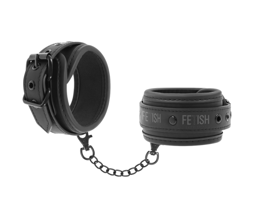 FETISH SUBMISSIVE - VEGAN LEATHER HANDCUFFS WITH NOPRENE LINING
