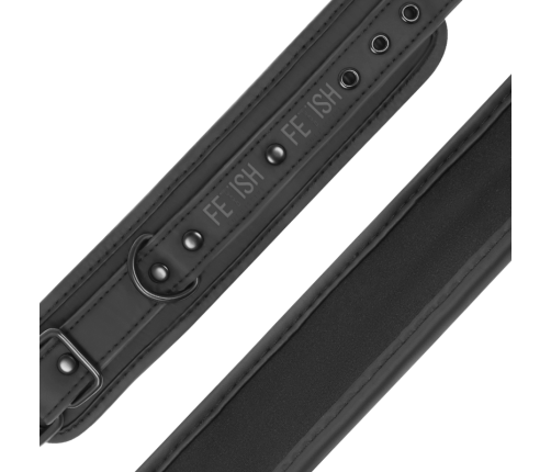 FETISH SUBMISSIVE - VEGAN LEATHER ANKLE CUFFS WITH NOPRENE LINING