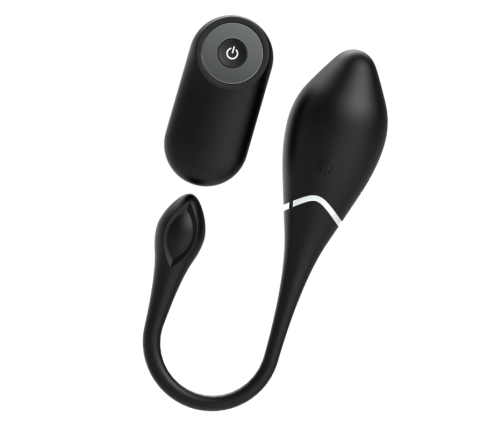 BLACK&SILVER - JENELL RECHARGEABLE VIBRATING EGG