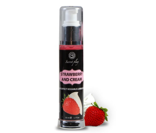 SECRETPLAY - LUBRICANT 2-1 HEAT EFFECT STRAWBERRY & CREAM 50 ML