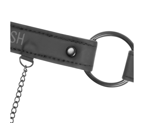 FETISH SUBMISSIVE - GAG RING WITH NIPPLE CLAMPS